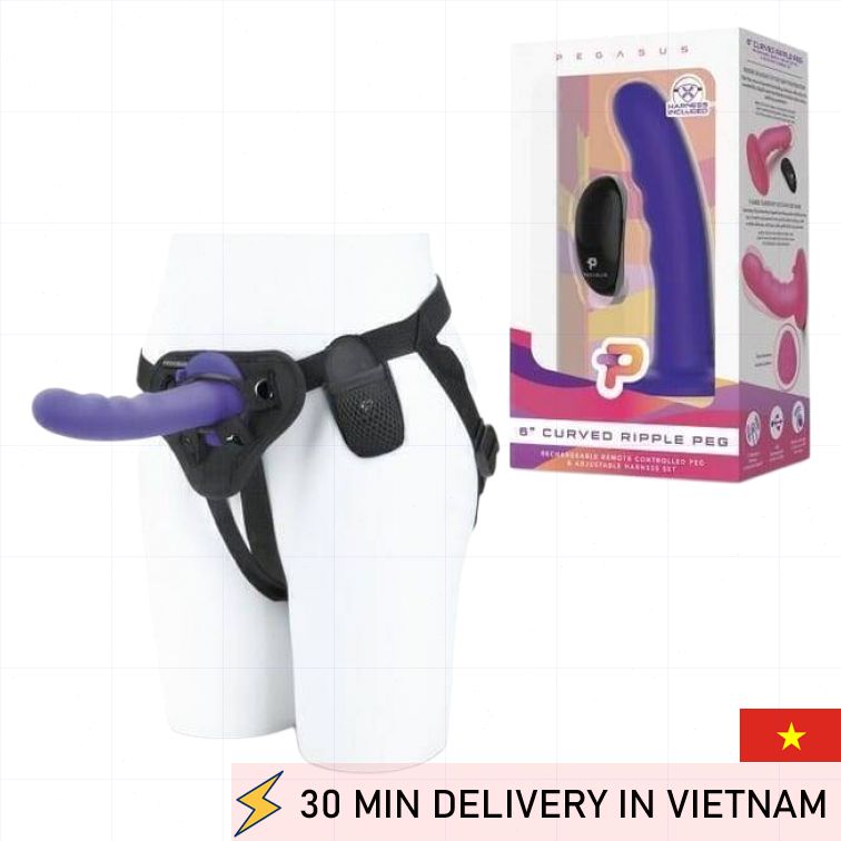 Remote Control Strap On Vibrating Dual Rings 