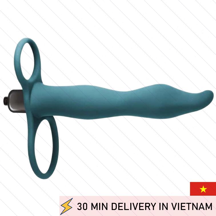 Double Penetration Sleeve Vibrating Dual Action 