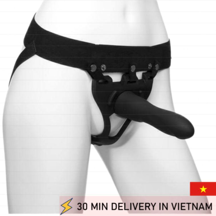 Hollow Strap On Powerful Support Black Fit 