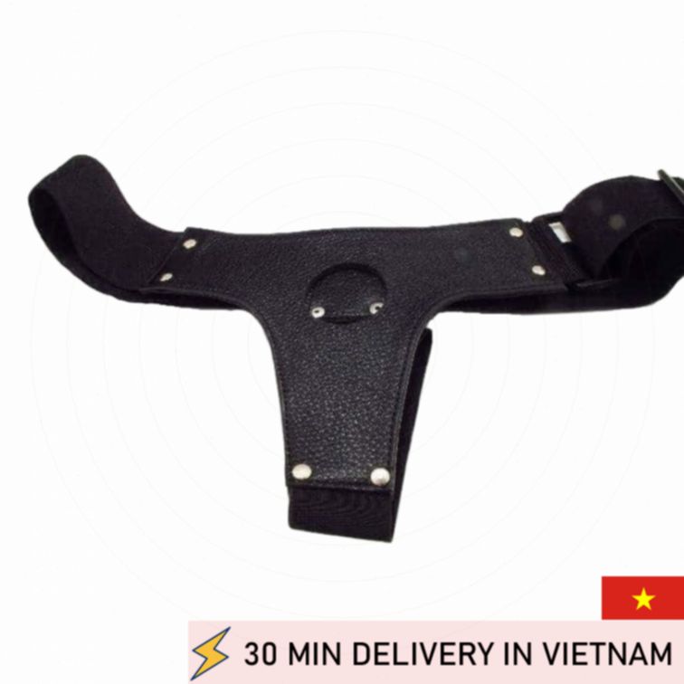 Leather Strap On Panty Harness Strong BDSM Gear 