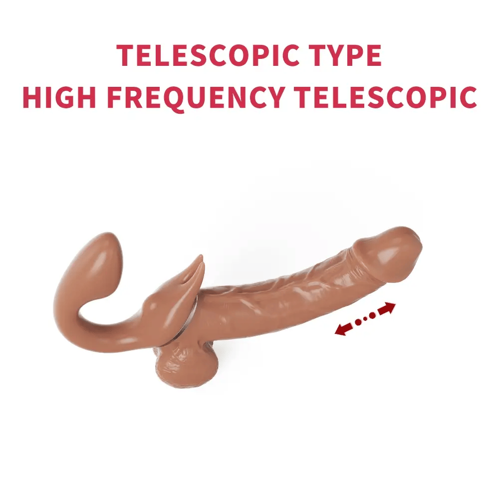 Strapless Strap On Vibrator Dual End Couple Play 