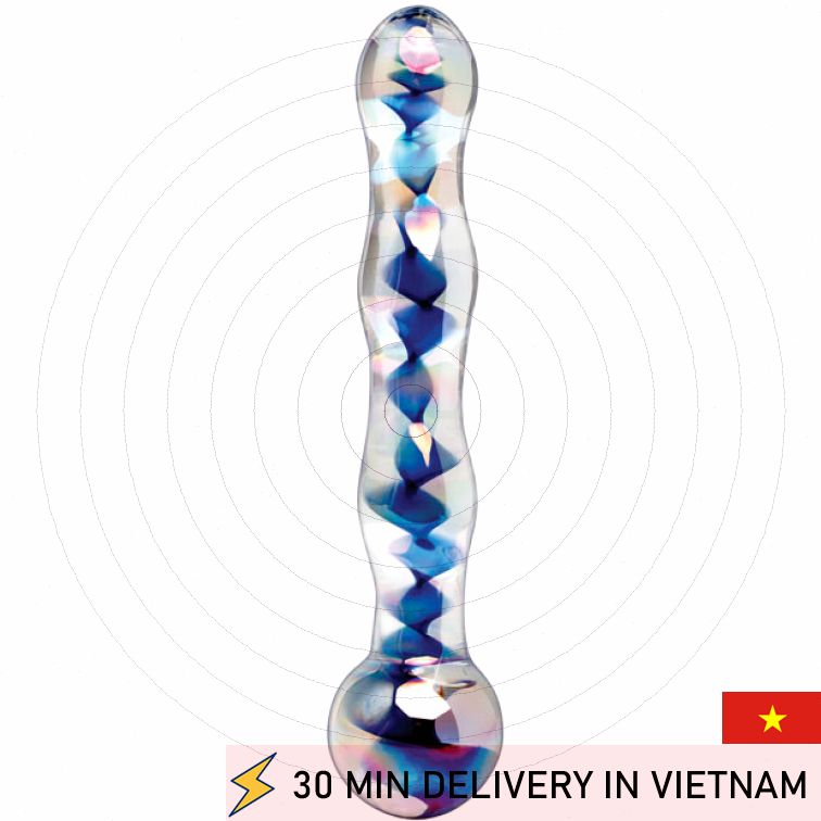 Icicles No 8 Glass Wand Roller Luxury Stimulator 