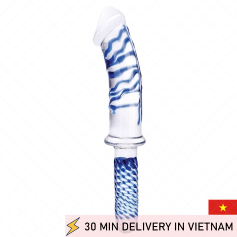 Glass Dildo 30cm Handle Heavy Duty Real Feel 