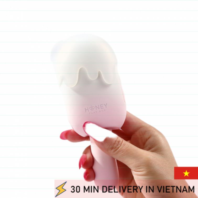 Ice cream vibrator multi mode playful design 