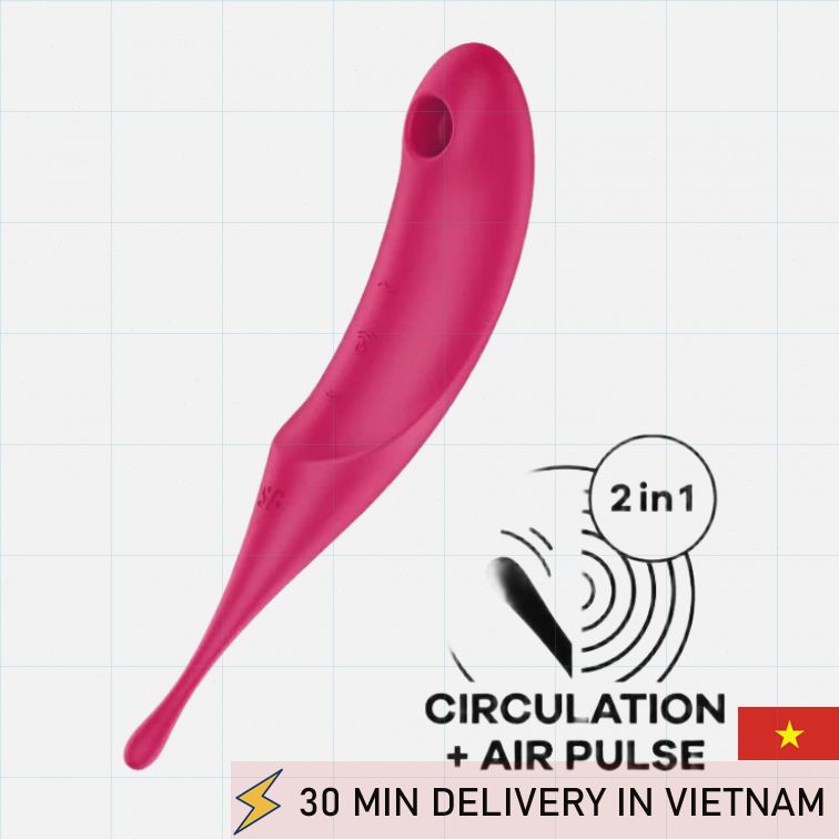 Dual Action Twisting Vibrator Wave Pleasure Toy 