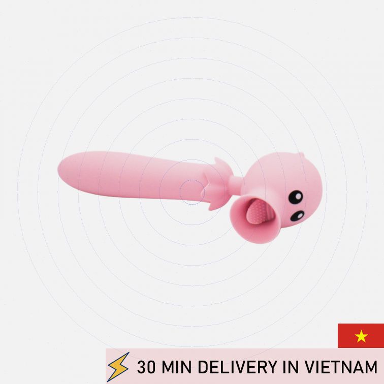 Clit Licking Vibrator Fun Dual Stimulator Toy 