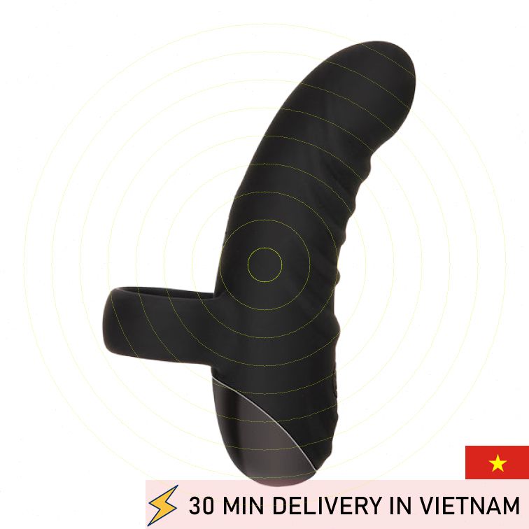 Finger Vibrator Ribbed Multi Speed Mini Pleasure 