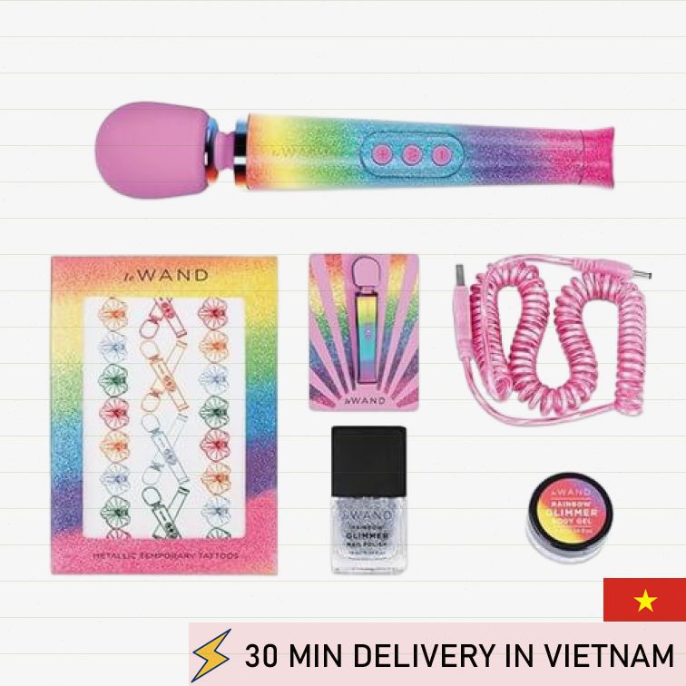 Mini Wand Massager Rainbow Petite Powerful Vibrations 