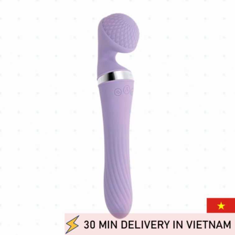 Double Wand Vibrator Dual Head Strong Stimulation 