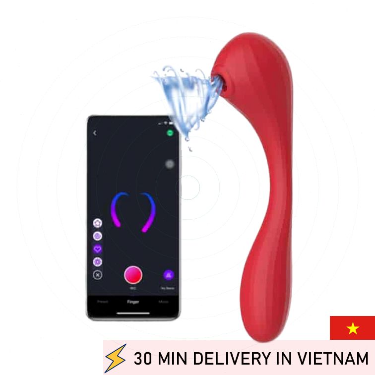 Double End Vibrator Vacuum Stimulator Dual Pleasure 
