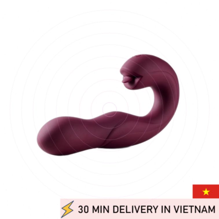 G Spot Rotating Vibrator Orange Deep Pleasure 