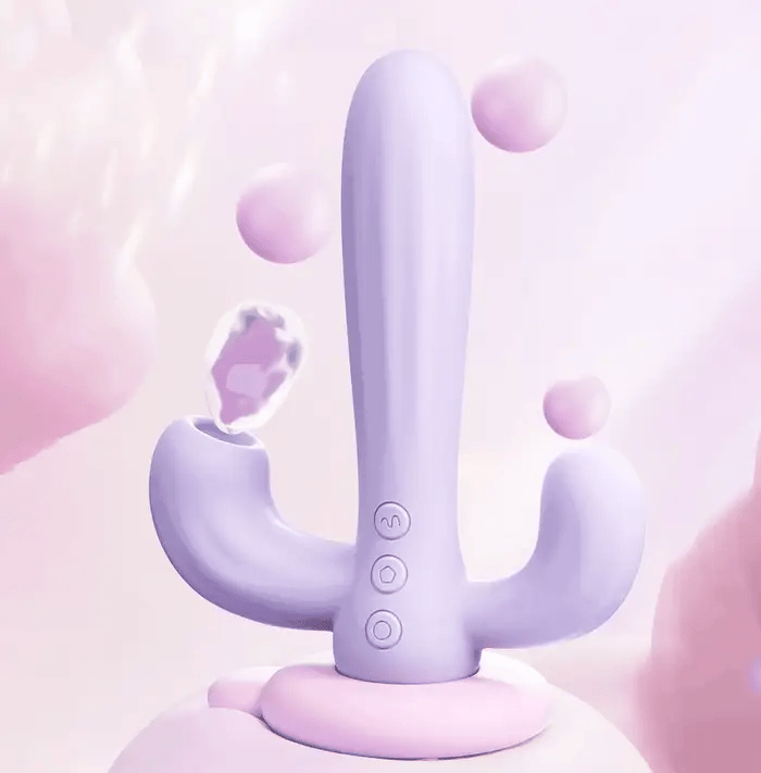 Climax Cactus 3in1 Suction Vibrator Intense Pleasure 