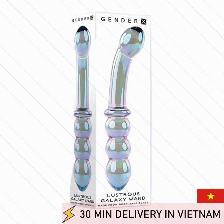 Glass Double Wand Galaxy Luxury Pleasure Tool 
