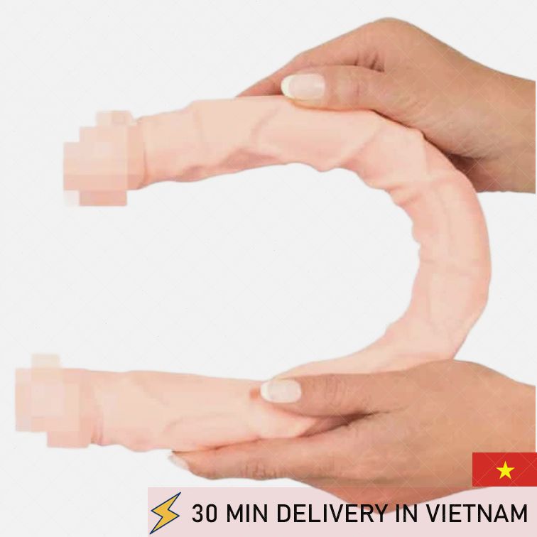 Double Dildo 45cm Ultra Real Dual Pleasure Toy 