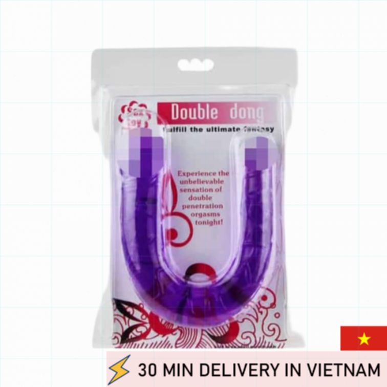 Double Dildo Baile 29cm Purple Dual Pleasure 