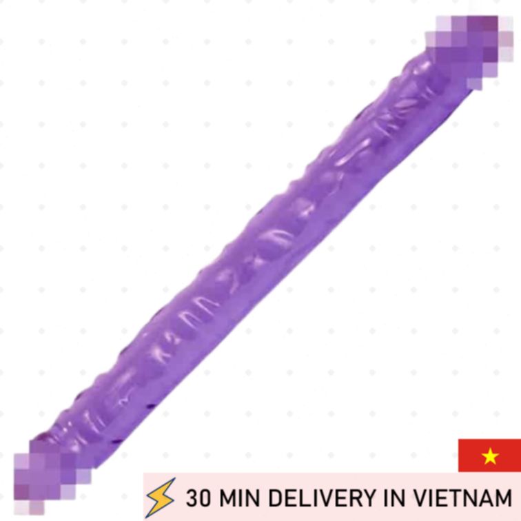Double Dildo 44cm Flexible Dual Pleasure Toy 
