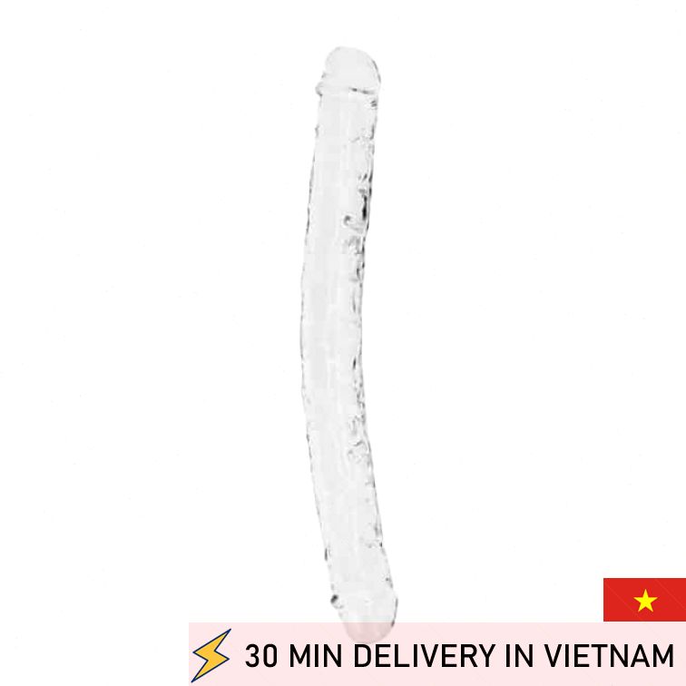 Double Dildo 34cm Flexible Shared Pleasure Toy 