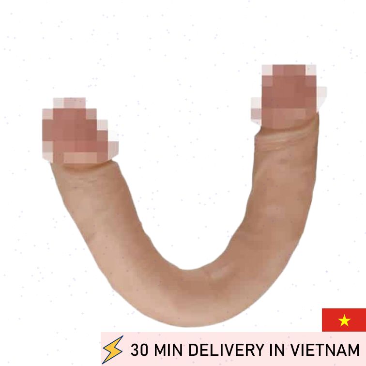 Double Ended Dildo 33cm Realistic Dual Pleasure 