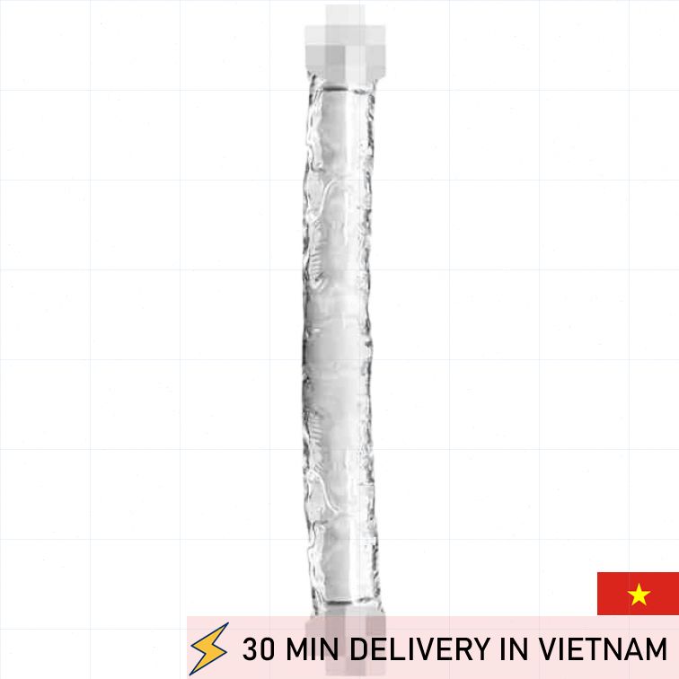 Double Dildo Transparent Flexible Dual Pleasure 