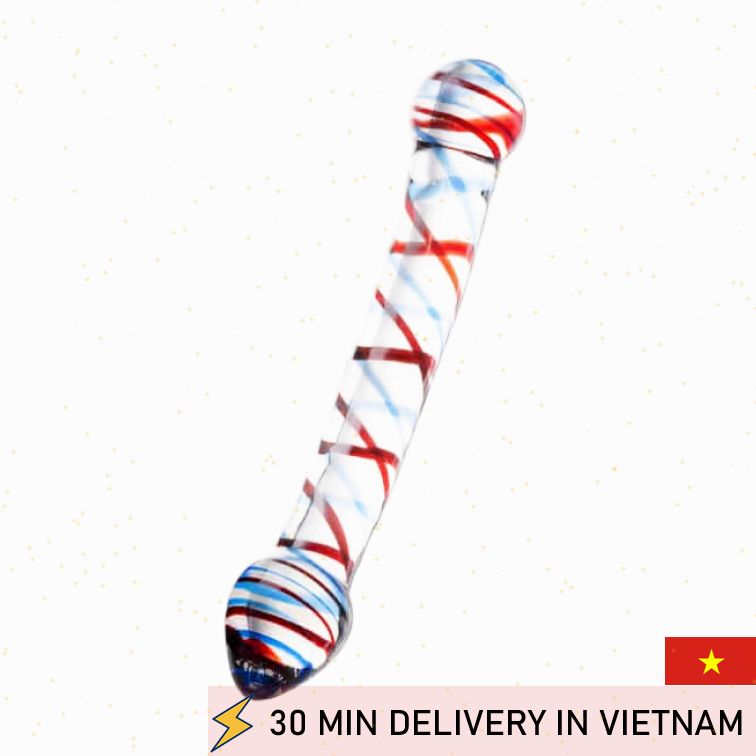 Double End Glass Dildo Smooth Dual Pleasure 