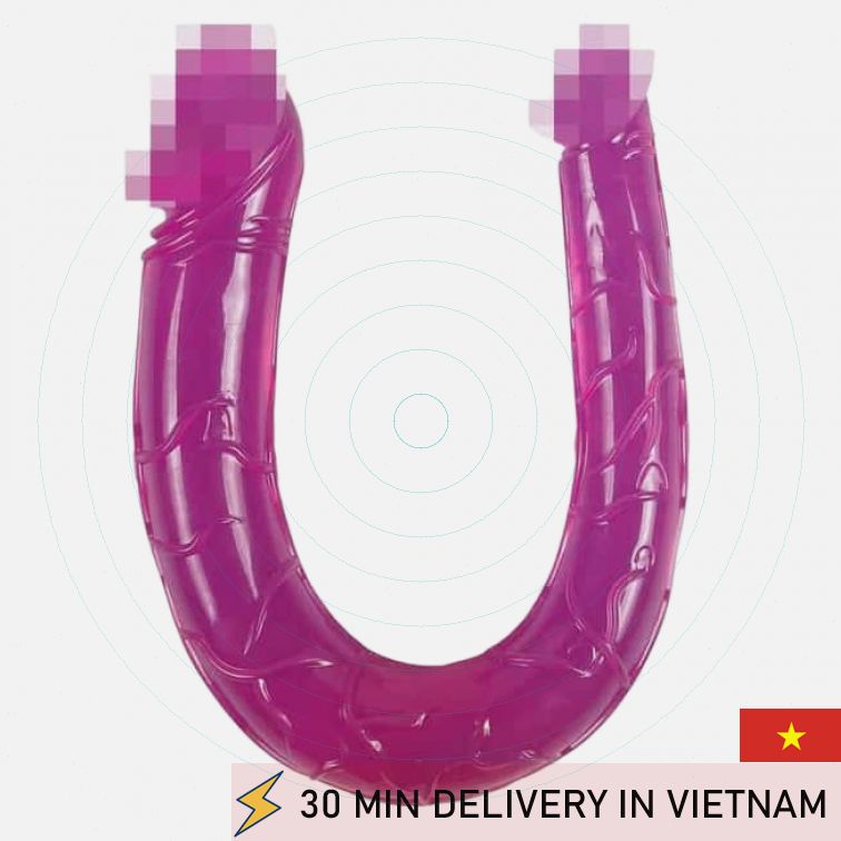 Double Dildo 40cm Pink Dual End Intense Pleasure 