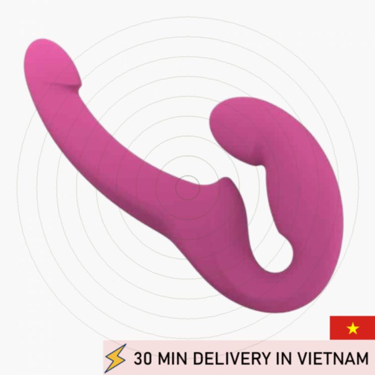 Strapless Strap On Double Ended Silicone Toy 