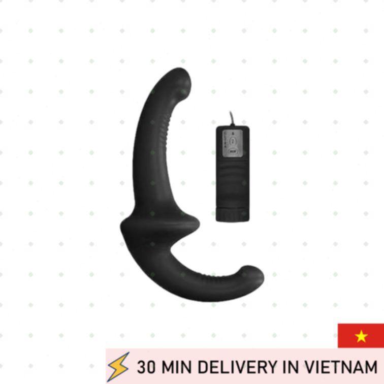 Shots Strapless Strap On Vibrator Remote Control 