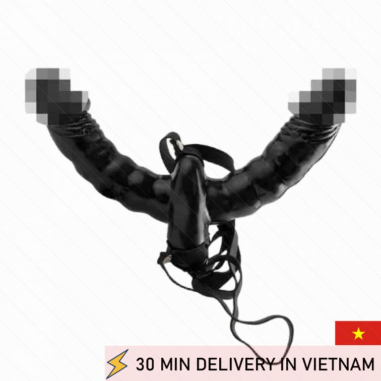 Double Strap On Vibrating Dual Penetration 