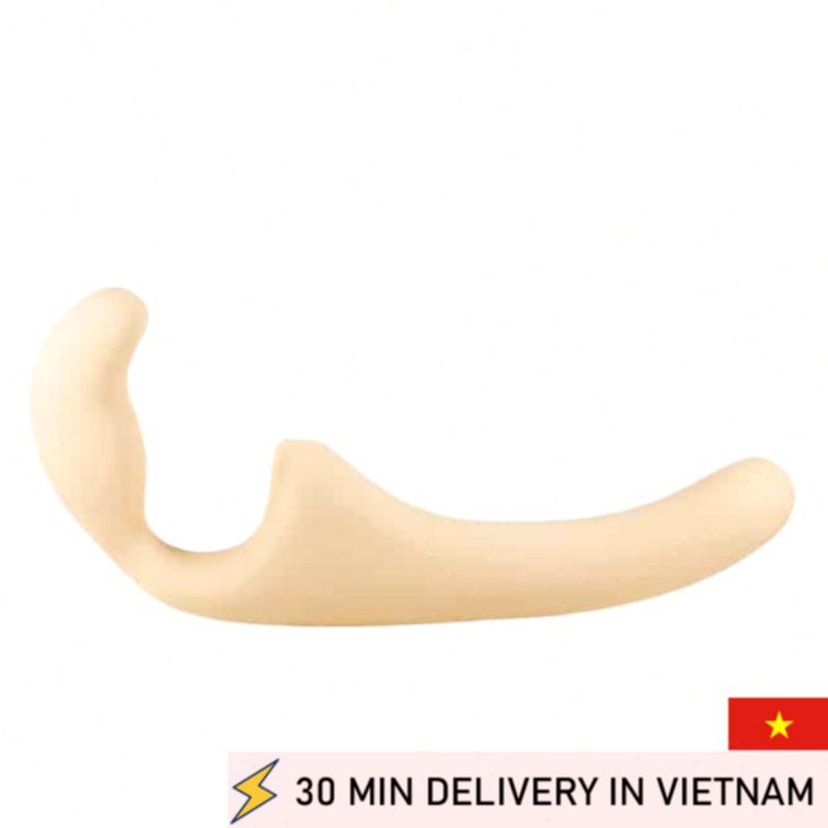 Strap On Natural Silicone Bendable Design 