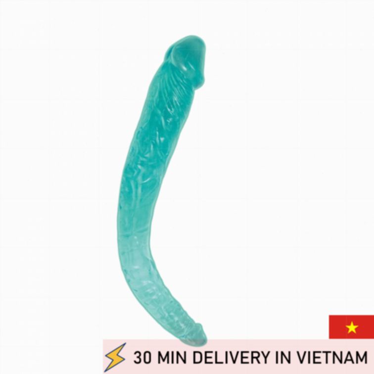 Double Dildo 38cm Ultra Long Soft Pleasure 