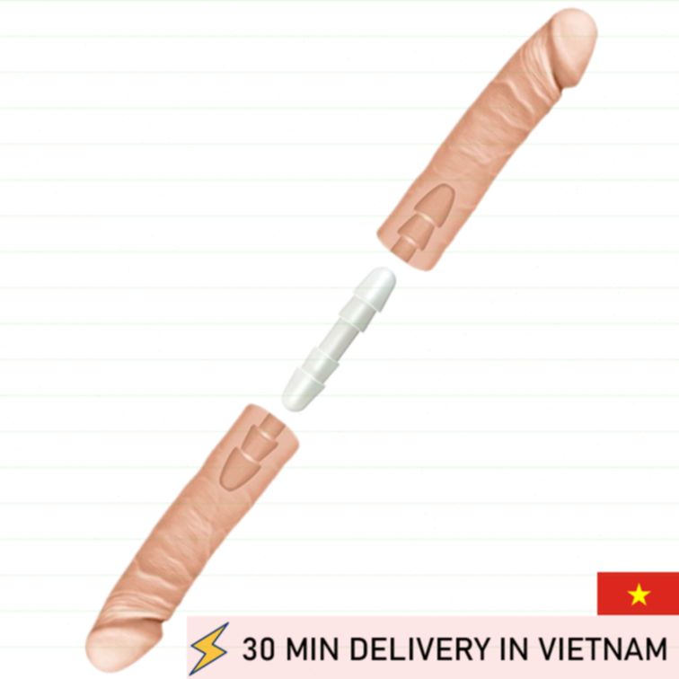 Double Dildo 40cm Flexible Dual End Pleasure 