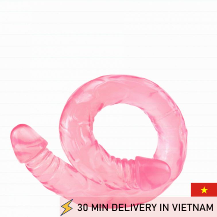 Extra Long Double Dildo Pink Couples Toy 55cm 