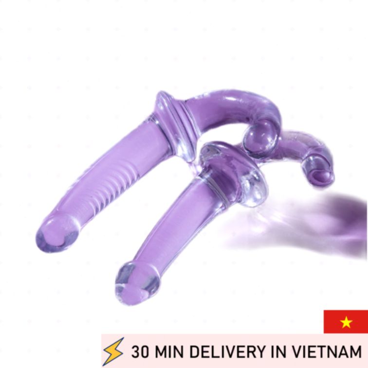 Strapless Glass Dildo Smooth Double Ended 