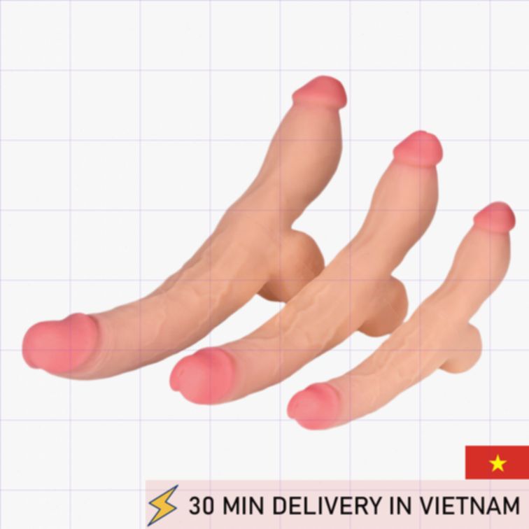 Strap On Double Dildo Wearable 40cm Intense Pleasure 