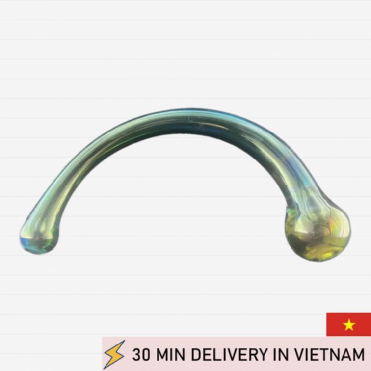 Colorful Glass Dildo Odorless Easy Clean Smooth 