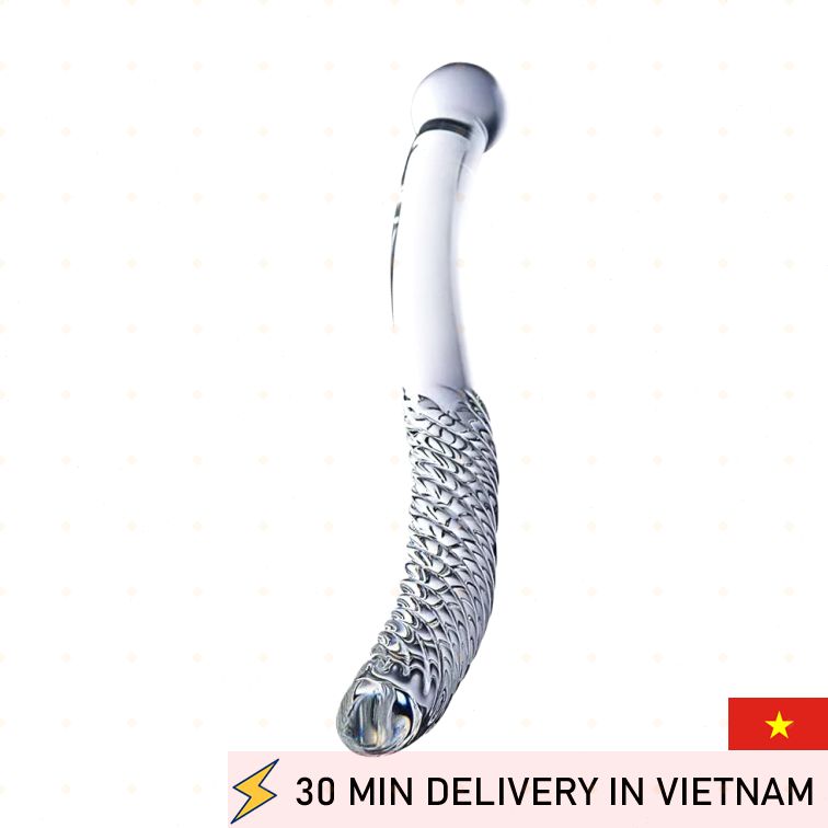 Double Ended Glass Dildo Smooth Premium Toy 