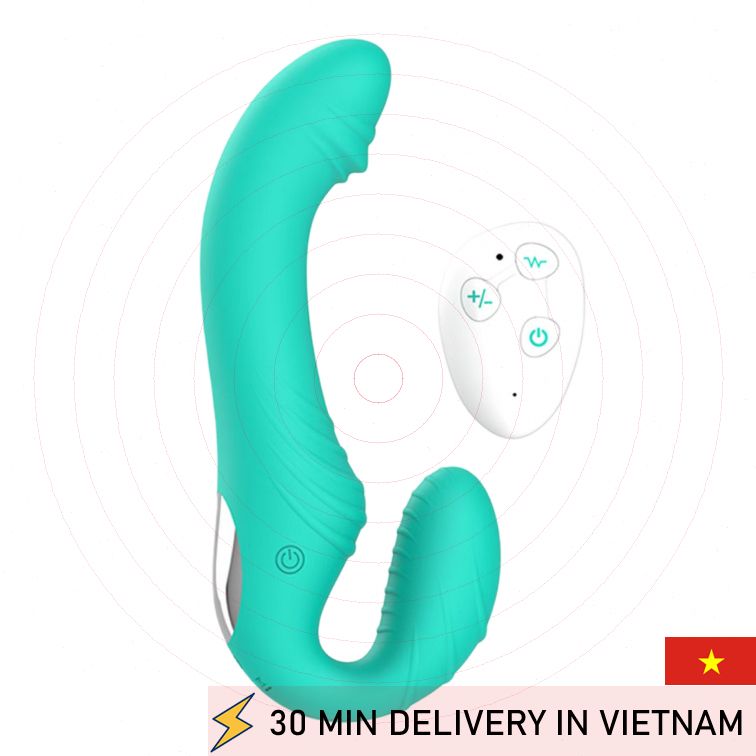 Remote Strapless Strap On 18cm Dual Pleasure 