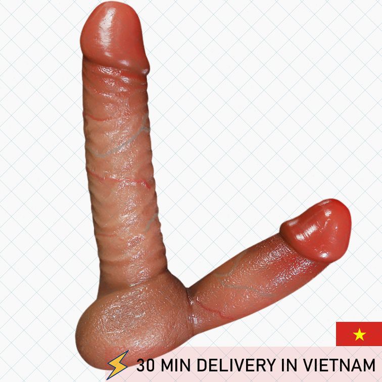Strapless Double Dildo Silicone Dual Control 