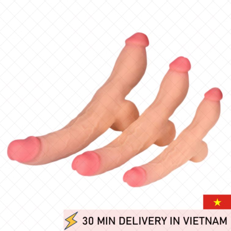 Double head dildo thick 15 inch intense play 