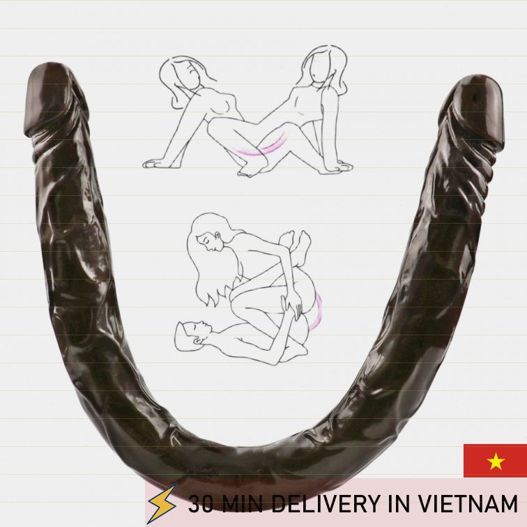 Double Ended Dildo 22 Inch Flexible Dual Play 