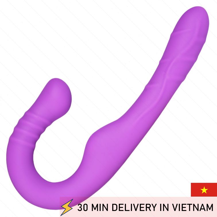 Double Head Strapless Dildo Flexible Couple Play 