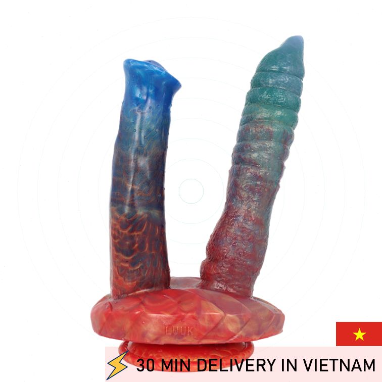 Horse Double Dildo Fantasy Dual Penetration Toy 