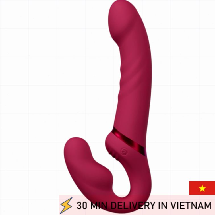 Wireless Strapless Vibrator Dual Stimulation Power 
