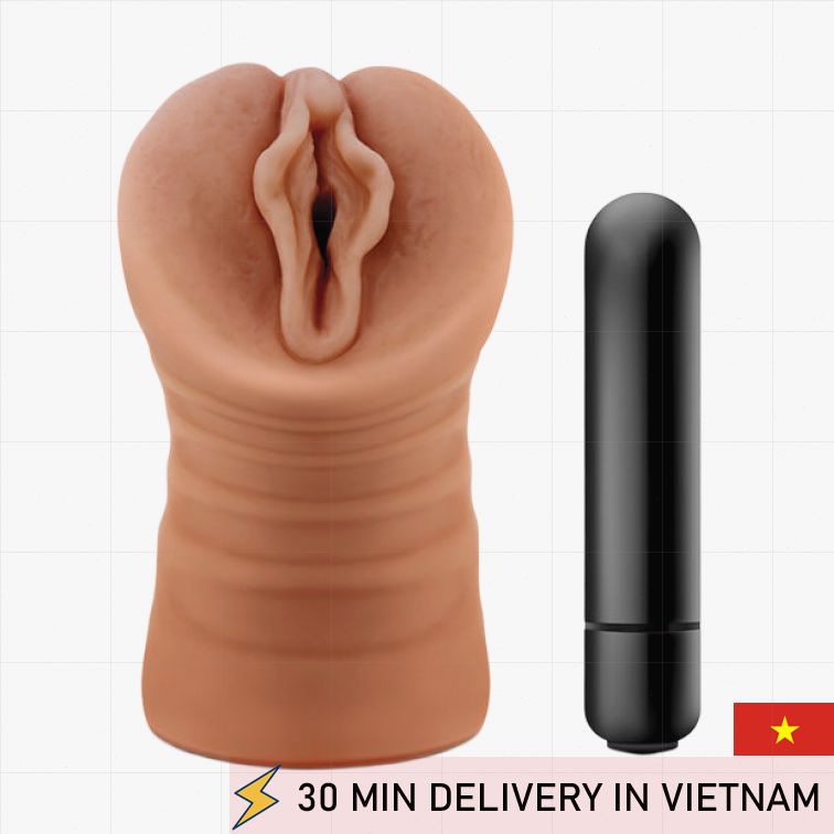 Pocket Stroker Ribbed Vibrating Male Toy 