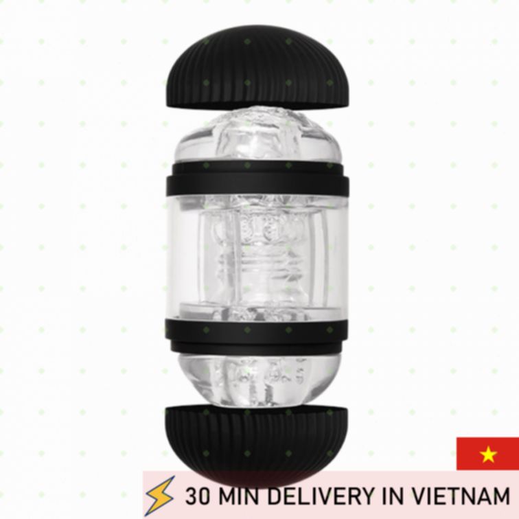 Double Hole Stroker Zero Tolerance Dual Action Masturbator 