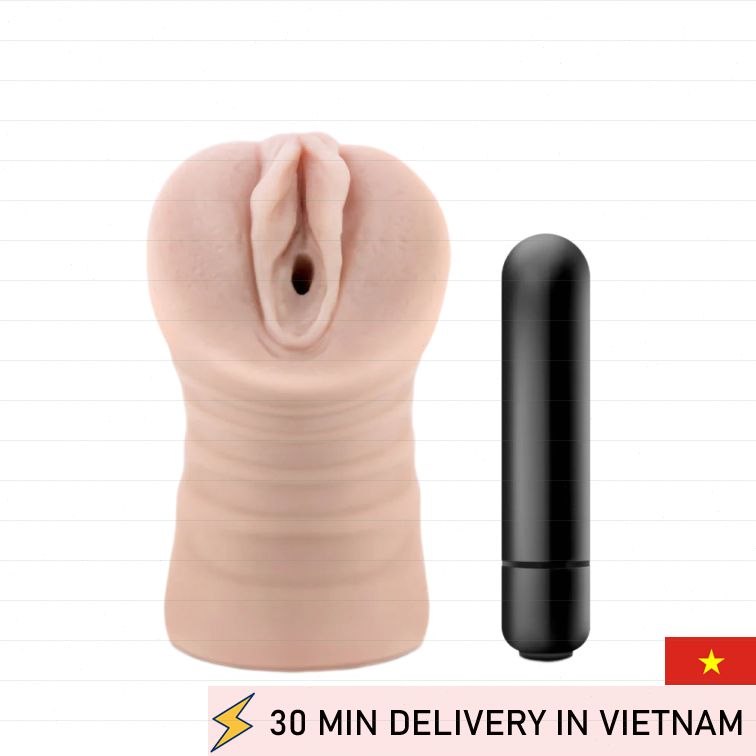 Vibrating Stroker TPE Real Feel Male Sleeve 