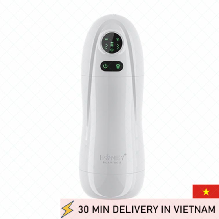 Heating Masturbator Vibrating Suction Pleasure 