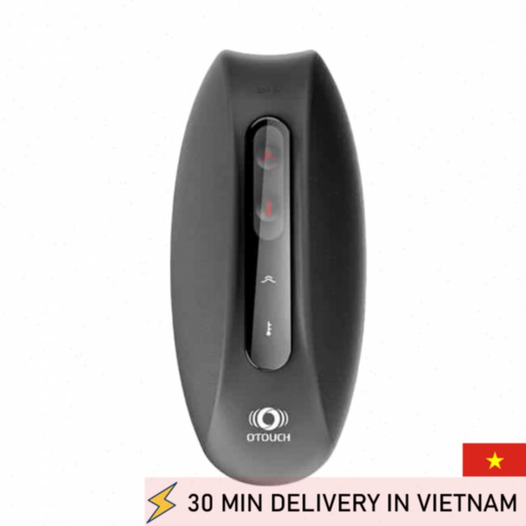 Oscillating Heated Masturbator Black Power Toy 