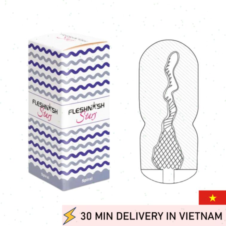 Spiral Masturbator Sleeve Tight Texture White 