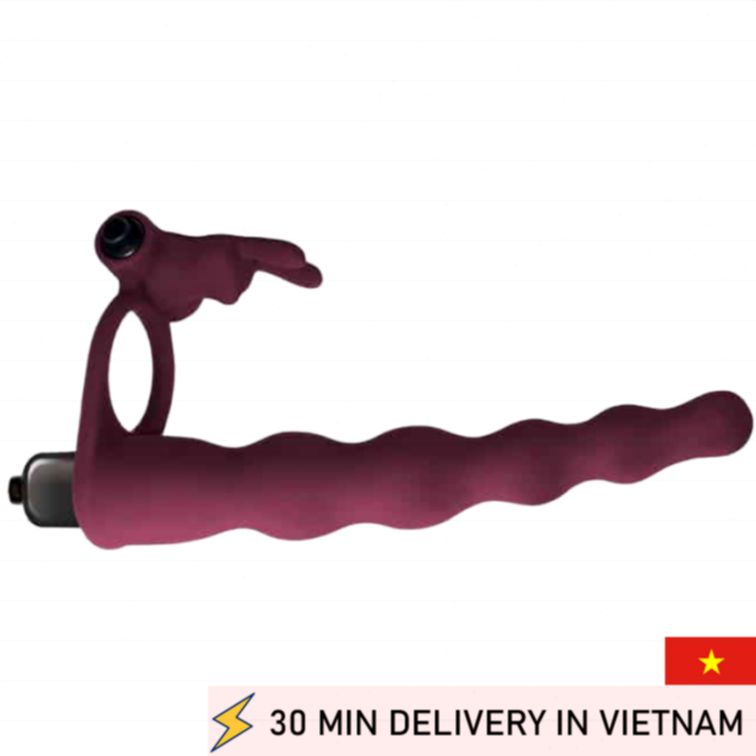 Double Penetration Vibrating Sleeve Bunny Style 